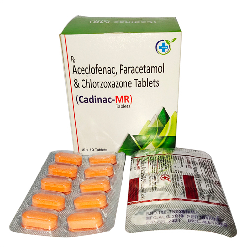 Aceclofenac Paracetamol and Chlorzoxazone Tablets - 325 mg Dosage | General Medicine, Pain Relief and Muscle Relaxant, Oral Administration