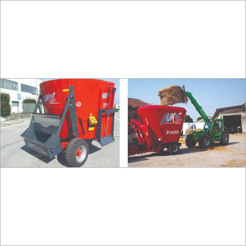 Red Wagon Driven Feeding Mixer