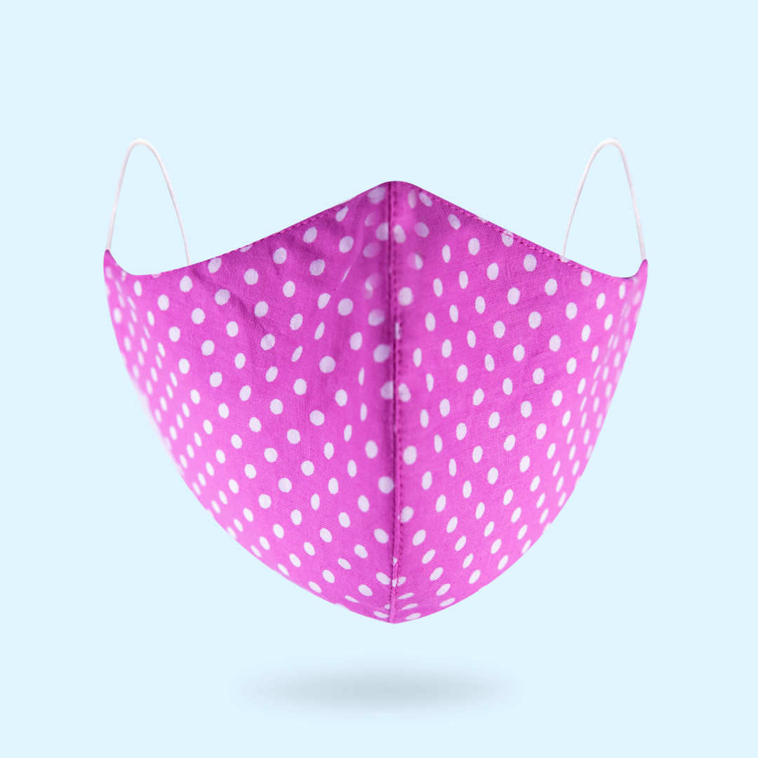Cotton Face Mask - 3 Layered, Black | Anti-microbial, Breathable Fabric, Comfortable Fit, Lightweight, Reusable, Wide Coverage