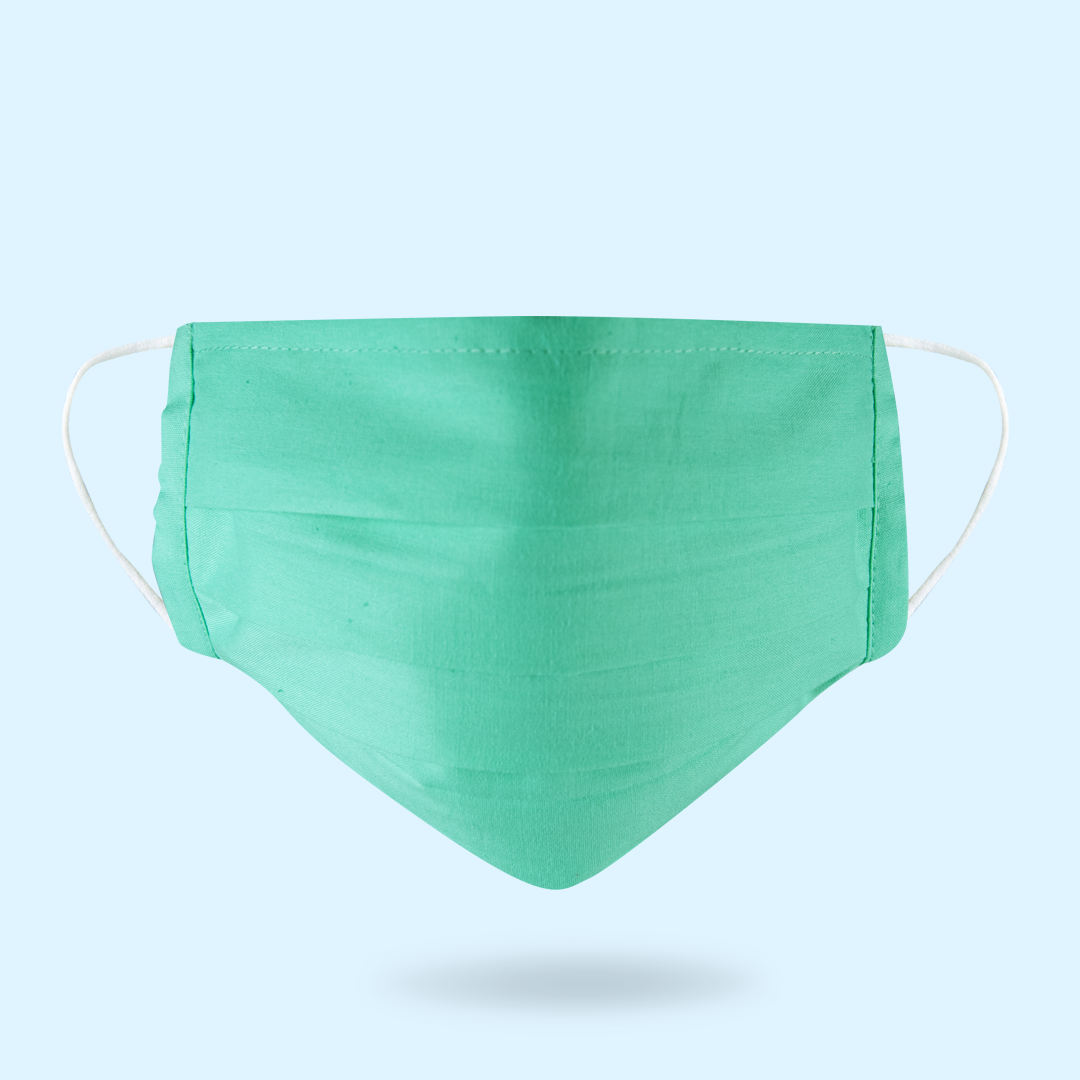 Cotton Face Mask - 3 Layered, Black | Anti-microbial, Breathable Fabric, Comfortable Fit, Lightweight, Reusable, Wide Coverage
