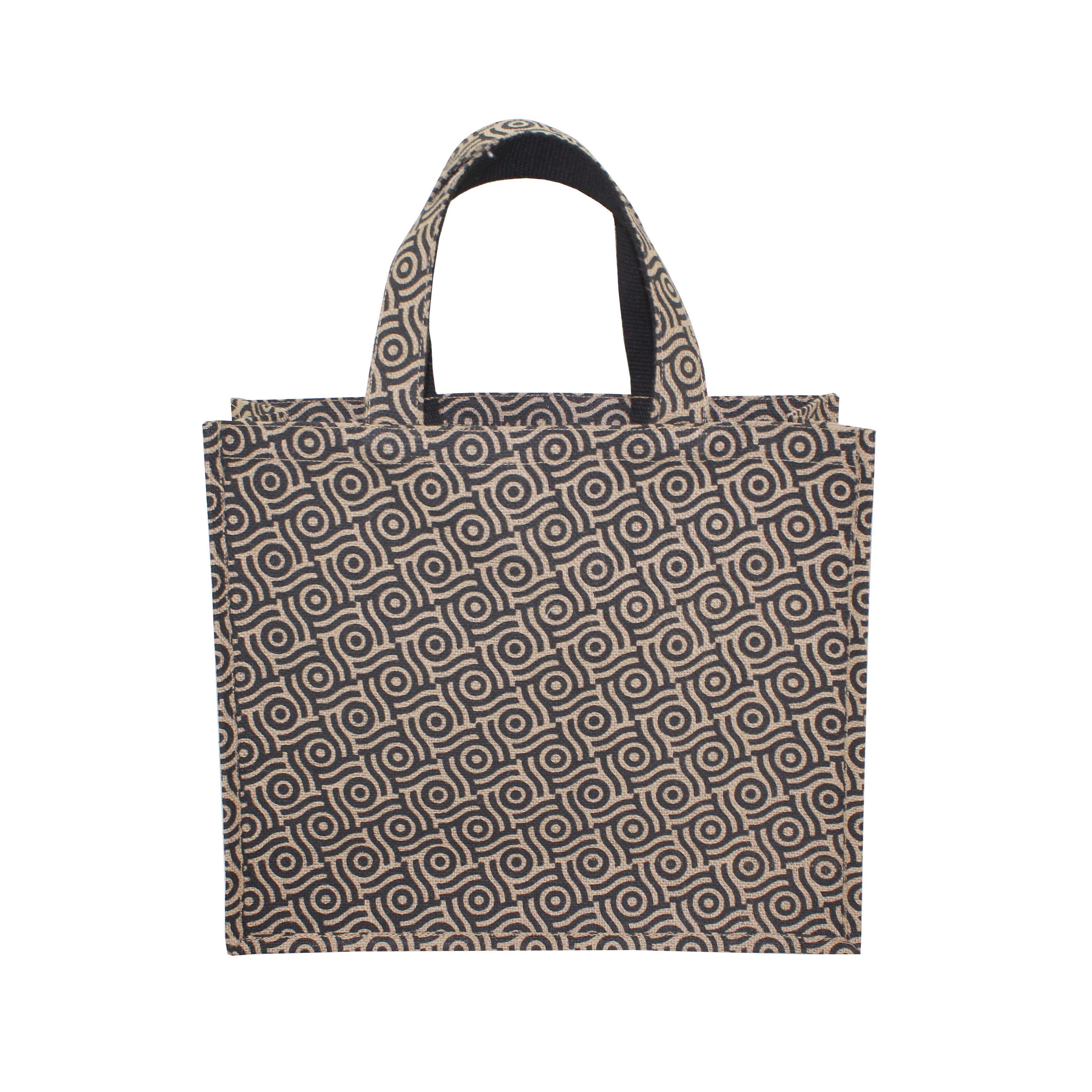 Customized Pp Laminated Jute Bag With Jute Handle