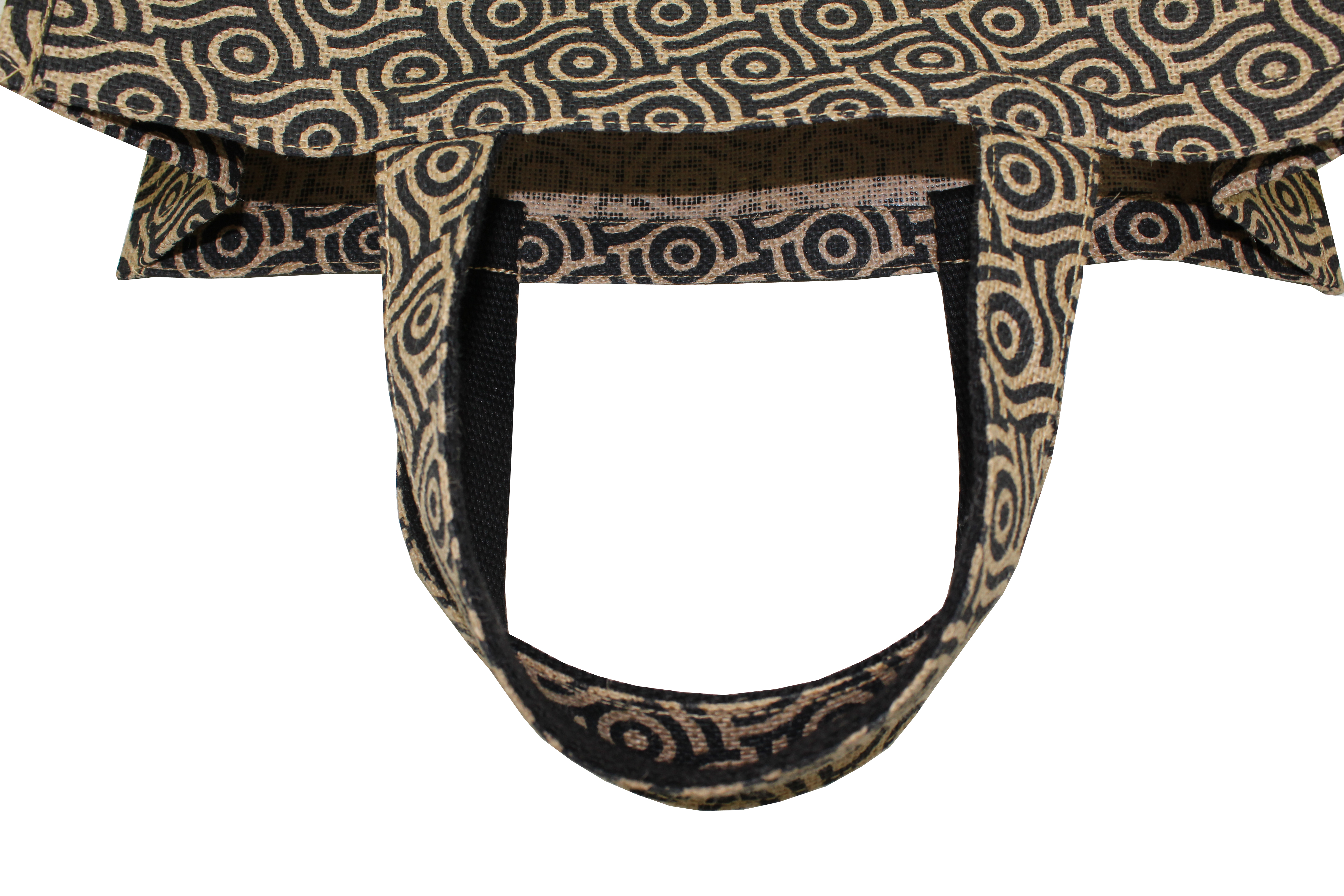 Customized Pp Laminated Jute Bag With Jute Handle