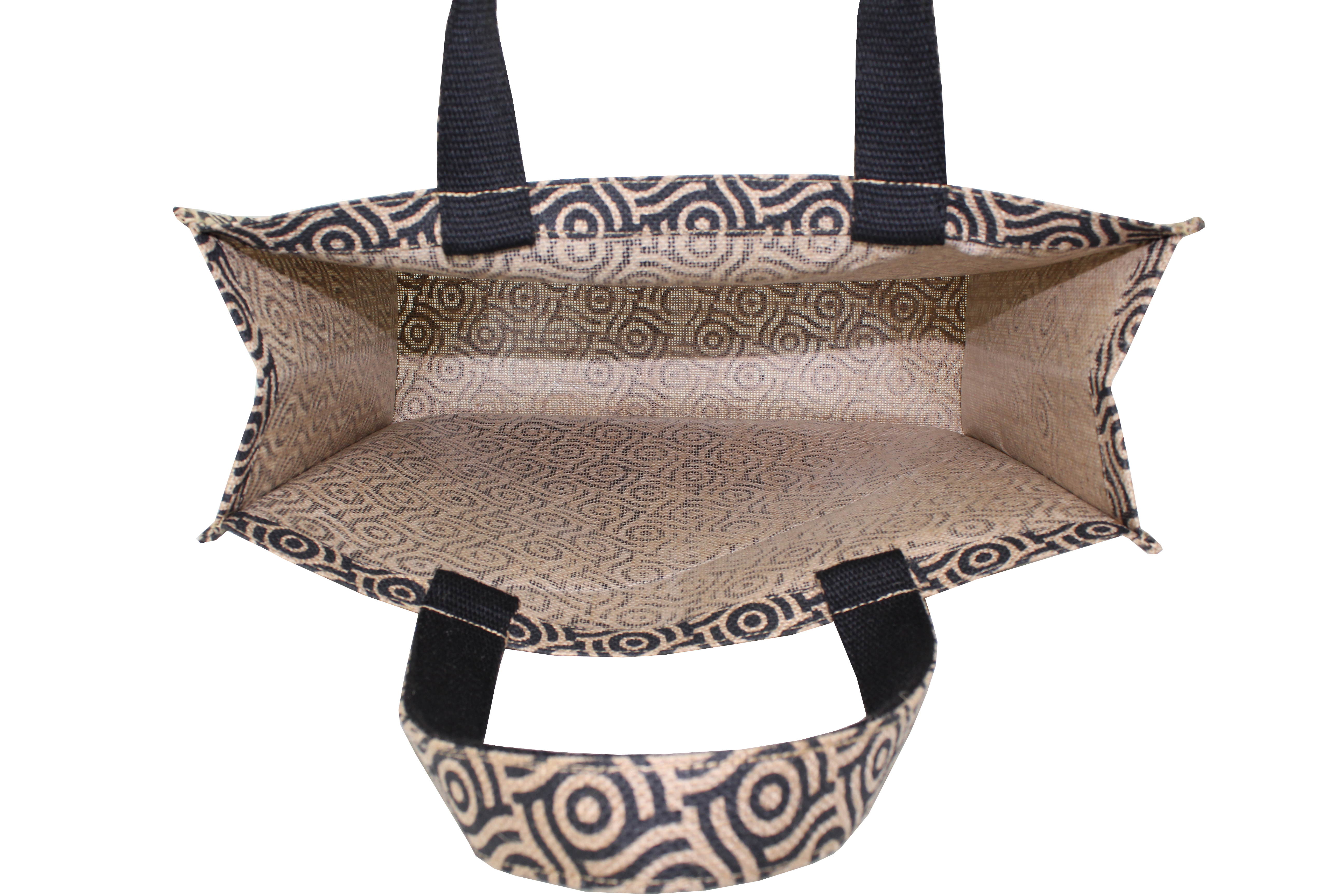 Customized Pp Laminated Jute Bag With Jute Handle