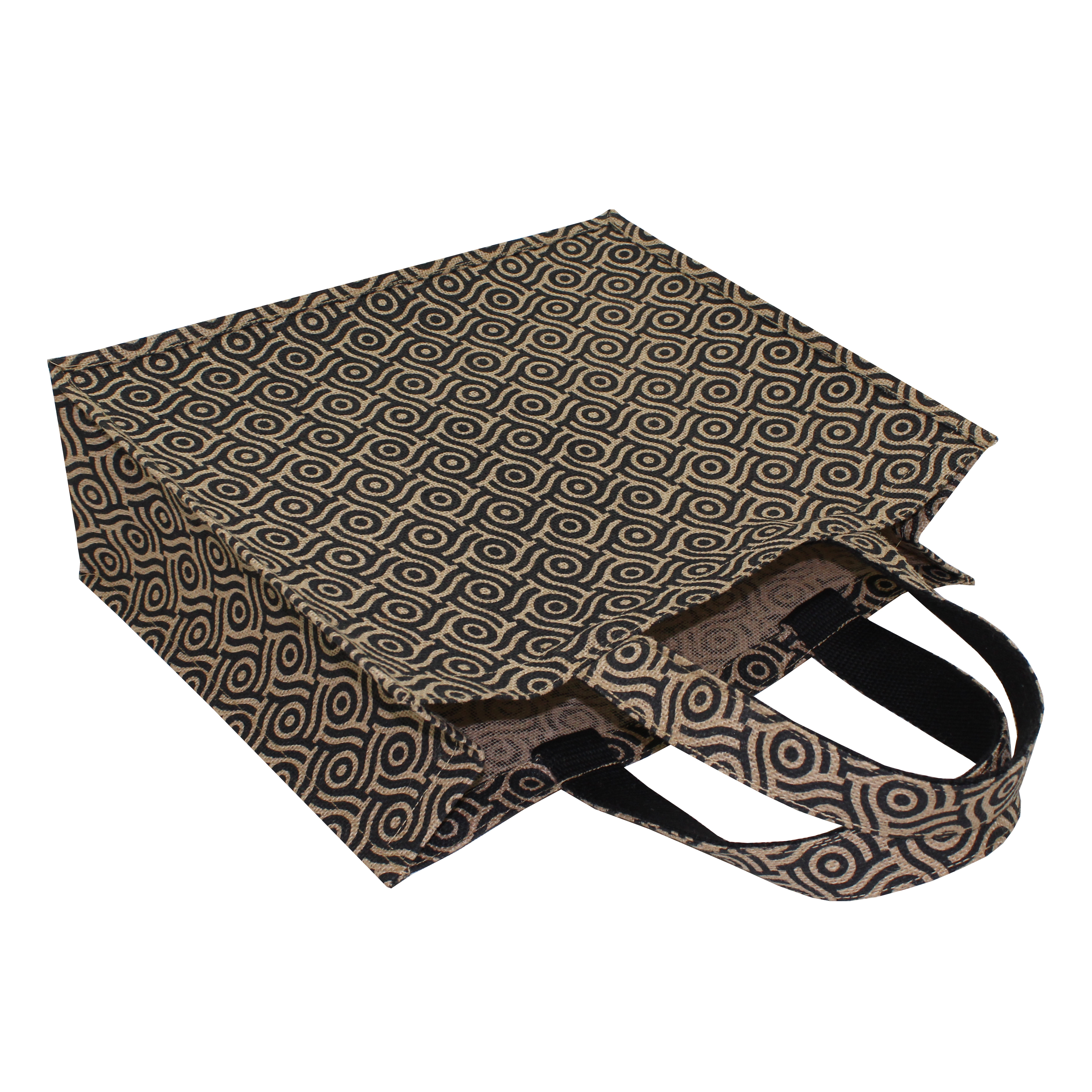 Customized Pp Laminated Jute Bag With Jute Handle