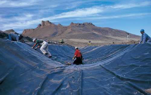 HDPE Canal Lining Sheets - 6 Meter Width, 150 Micron Thickness | UV Stabilized, Multiple Color Options, Efficient Water Protection