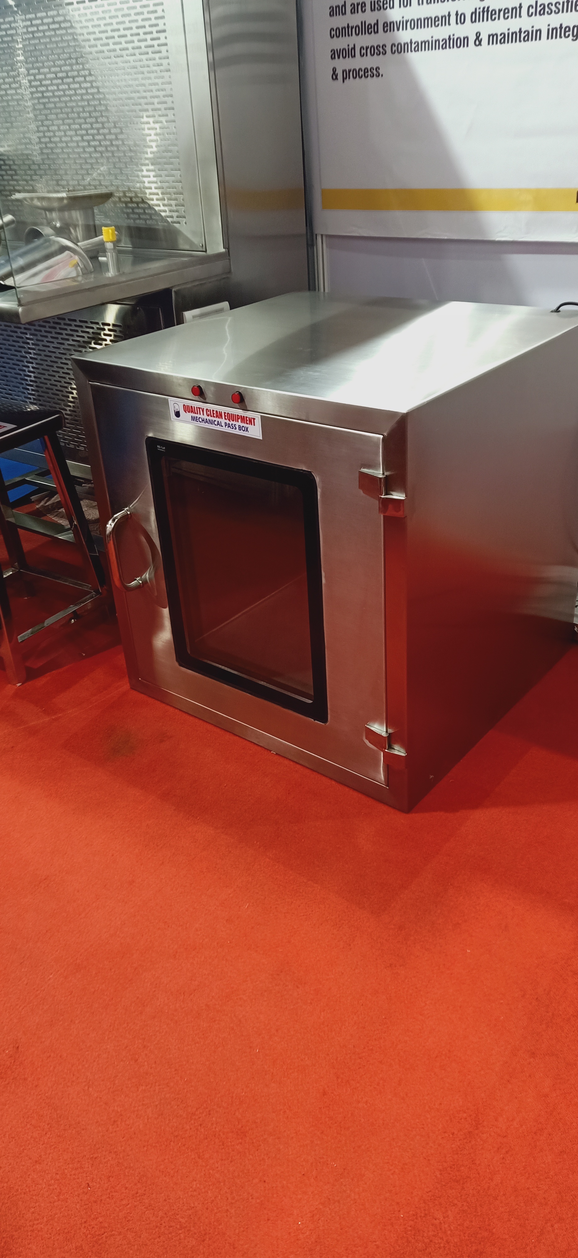 Ss Mechanical Pass Box - Dimension (L*w*h): As Per Required Millimeter (Mm)