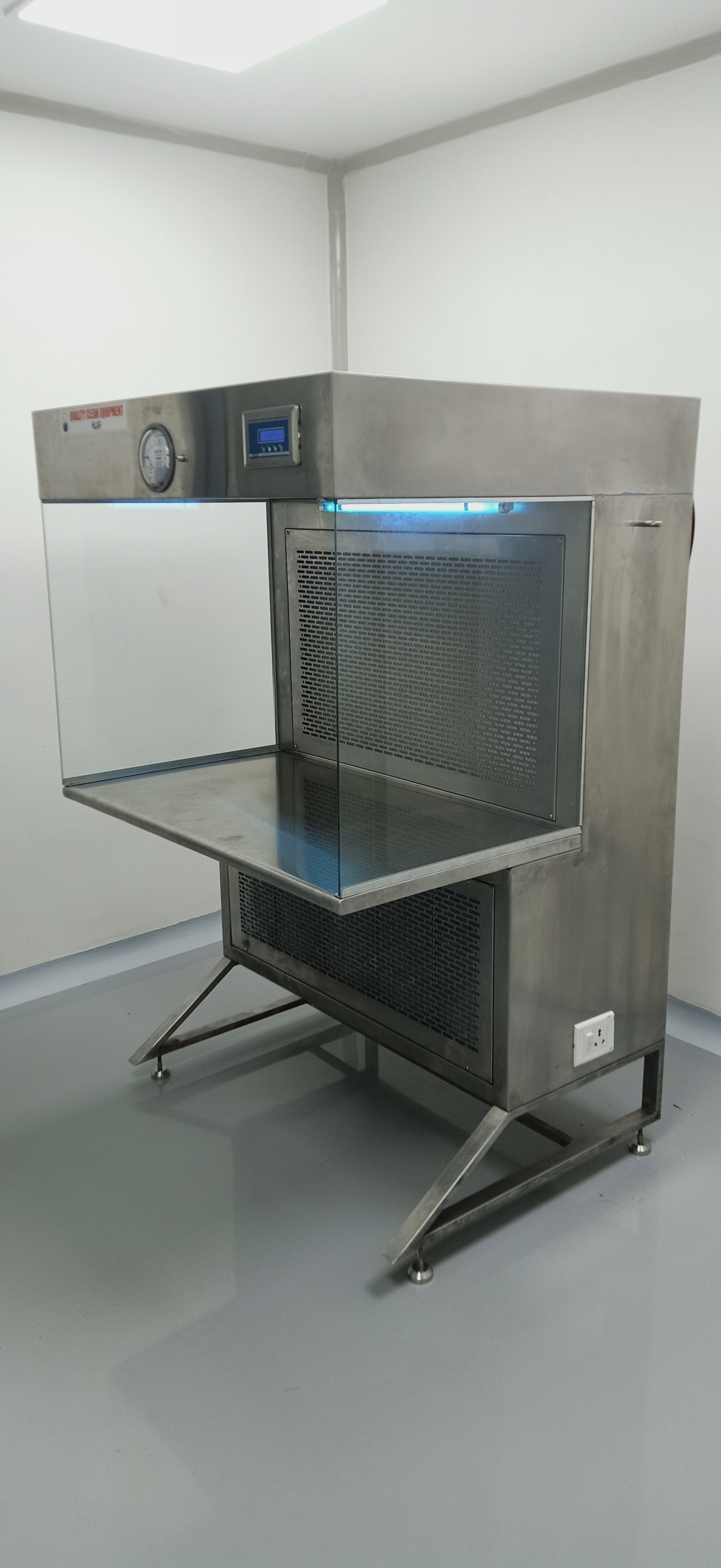 Horizontal Laminar Air Flow - Stainless Steel, 610x610x610 Mm | Hepa Filter, Uv Light, Portable Clean Room Booth, 230v Ac Power