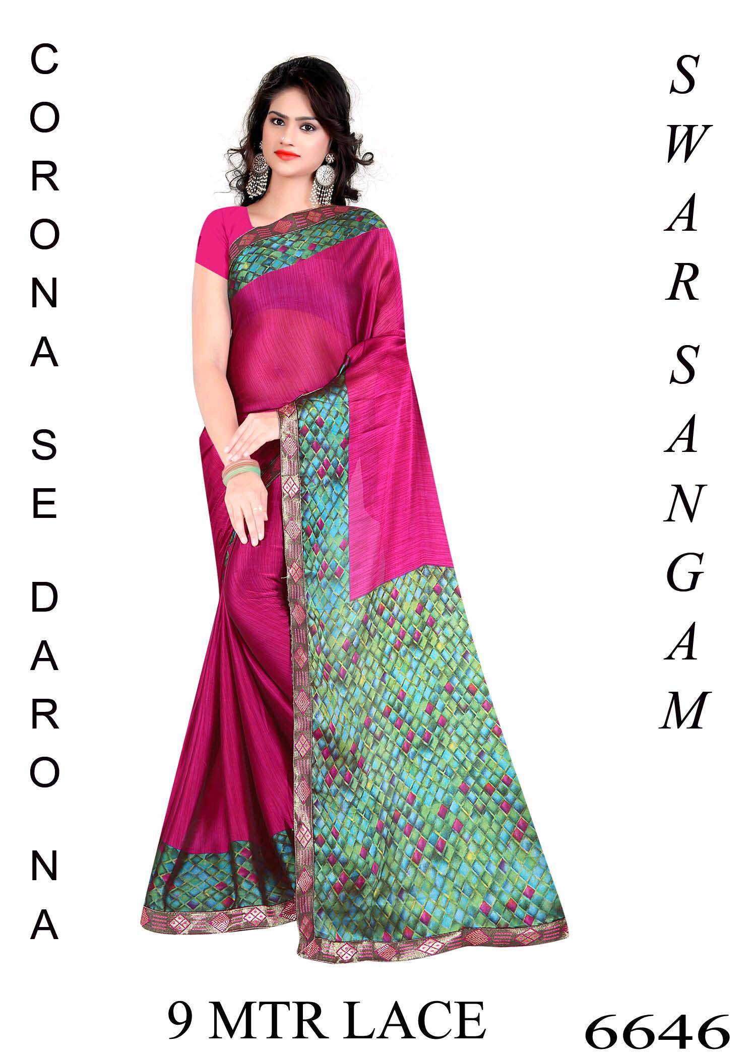 Latest Model Cheapest Printed Saree - Rangoli Silk, 6.00mtr With Blouse | Multicolour, Chiffon Fabric, Bollywood Style, Daily Wear