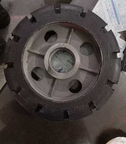 Solid Bonded Rubber Wheel - Cast Iron, 50 to 500 mm Diameter, Black | Shock Absorbing, Corrosion Resistant, Heavy Duty, Customizable