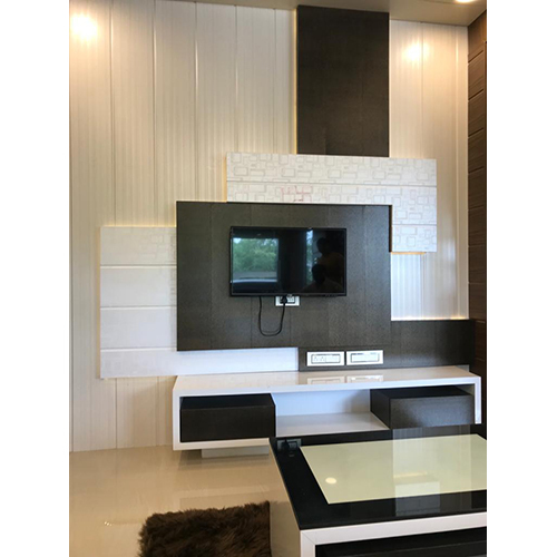 Pvc Tv Unit - Variable Dimensions | Brown, Ample Storage, Customizable Elegance, Durable Pvc, Easy Maintenance, Wall Mountable, 1-year Warranty