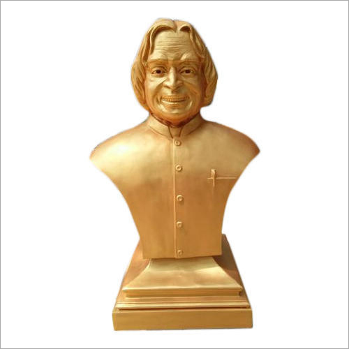 Golden Frp Apj Kalam Statue