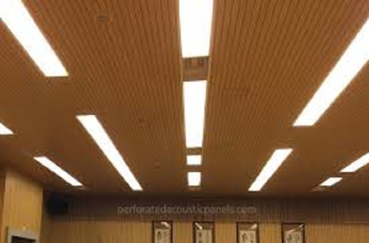 Wooden Slats - 16mm Mdf Acoustic Panels 2420x575/128mm | Custom Color, Fire Resistant, High Density, Sound Absorption Up To Nrc 0.86