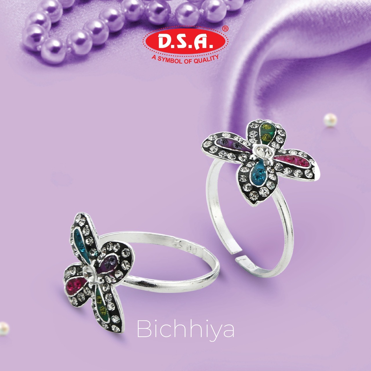 Bridal Silver Toe Ring