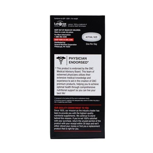 Gnc Mega Men 50 Plus One Daily Caplets Efficacy: Promote Healthy & Growth