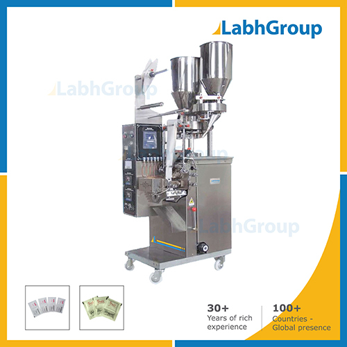 स्वचालित नमक और काली मिर्च ट्विन पैक पाउच पैकिंग मशीन