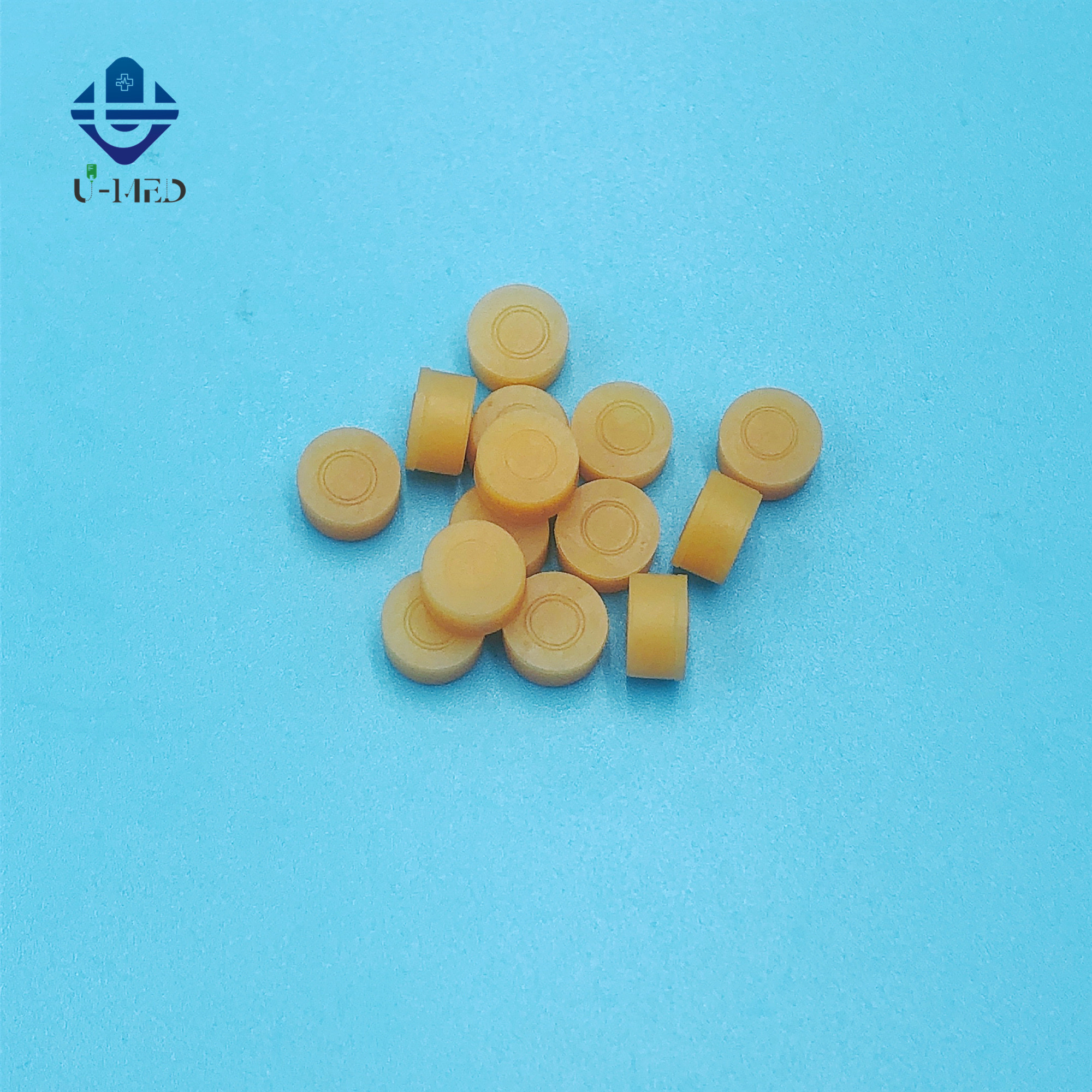 High Cost Performance Anti Vibration Medical Rubber Pad For Iv Set Color Code: White/yellow