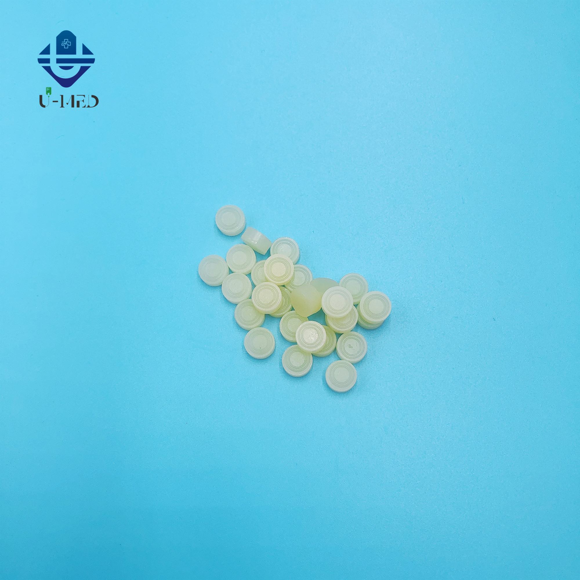 High Cost Performance Anti Vibration Medical Rubber Pad For Iv Set Color Code: White/yellow