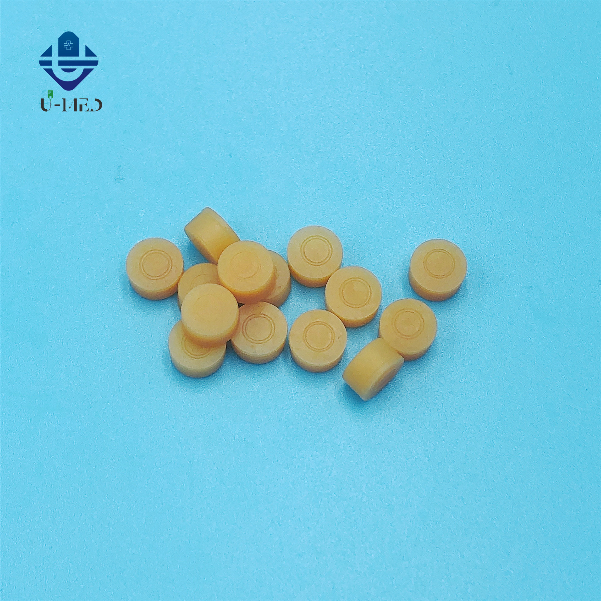 High Cost Performance Anti Vibration Medical Rubber Pad For Iv Set Color Code: White/yellow