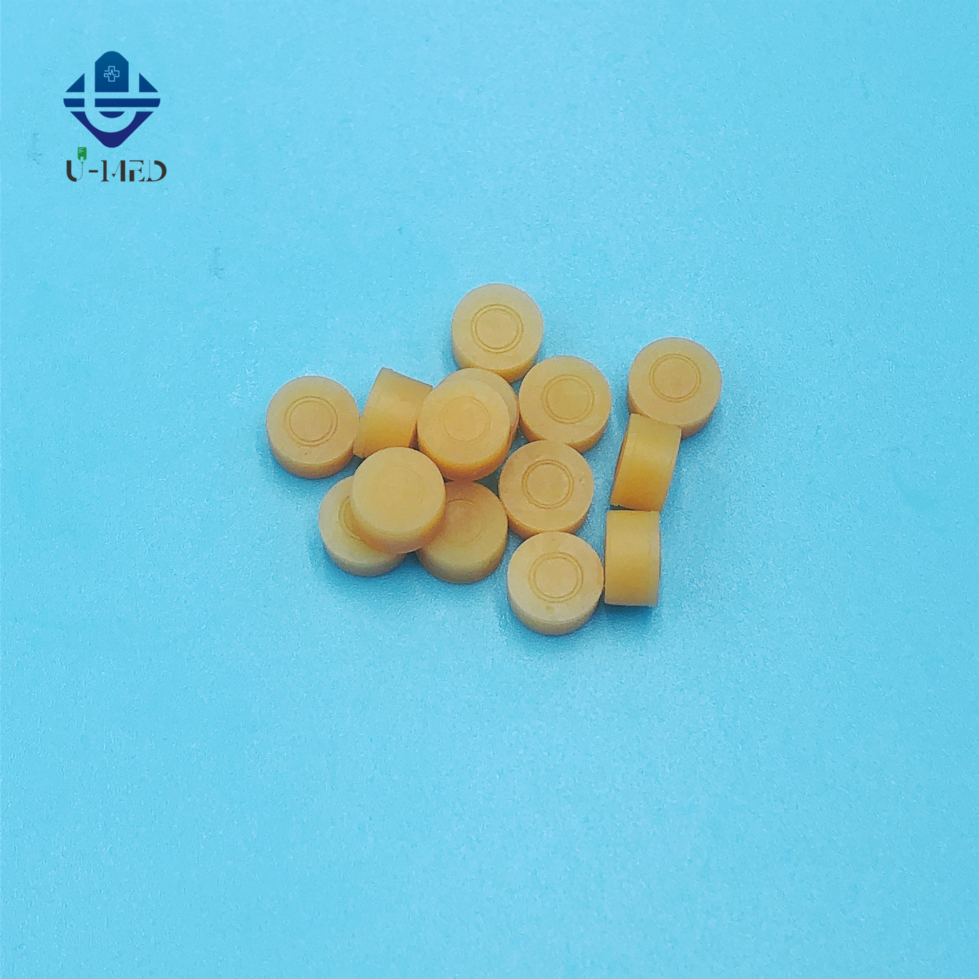 High Cost Performance Anti Vibration Medical Rubber Pad For Iv Set Color Code: White/yellow