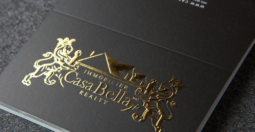 Any Colur Gold Foil Visiting Card