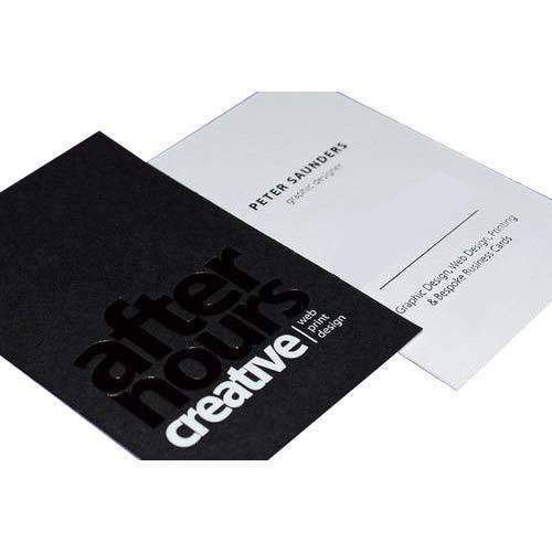 Matt Die Cut Visiting Card - Paper Material, Customizable Shape, Any Color | Personalized Design Printing For Effective Promotion