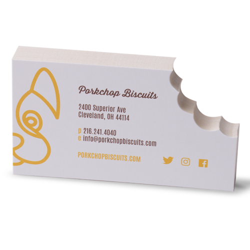 Matt Die Cut Visiting Card - Paper Material, Customizable Shape, Any Color | Personalized Design Printing For Effective Promotion