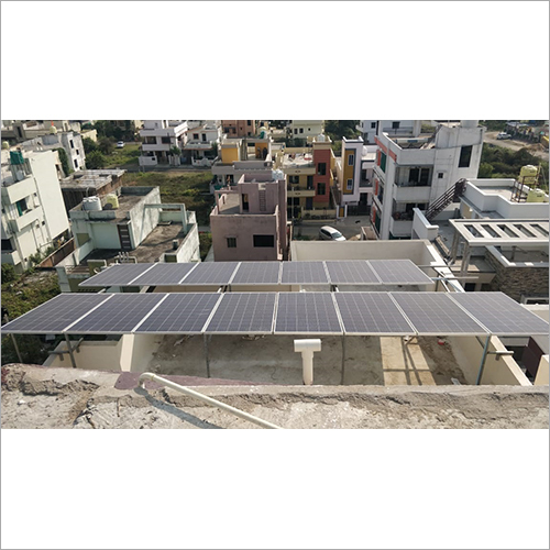 Multicolor Solar Panel Grid Rooftop System