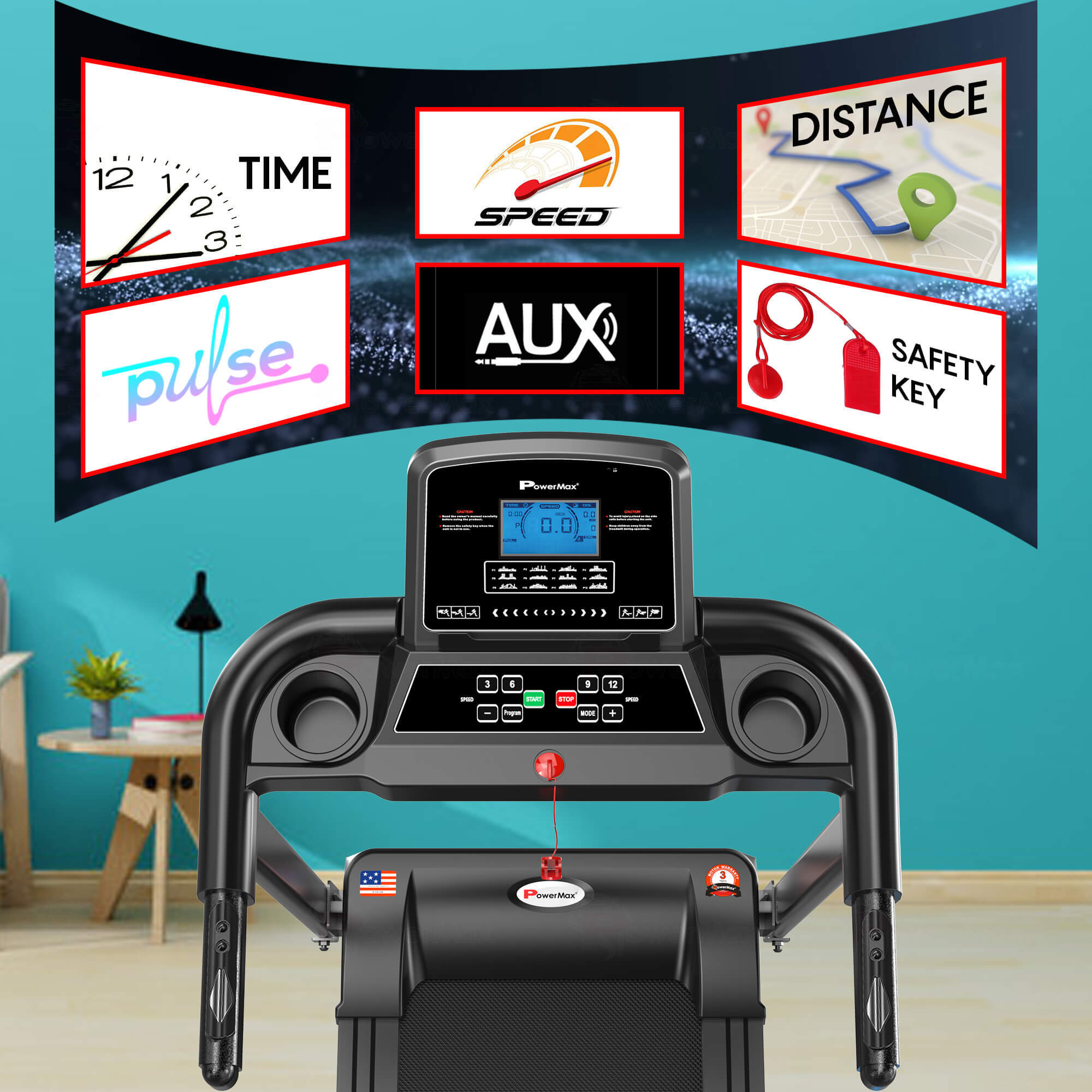 Tdm-99 Multi-function Treadmill With Twister And Resistance Ropes Application: Cardio