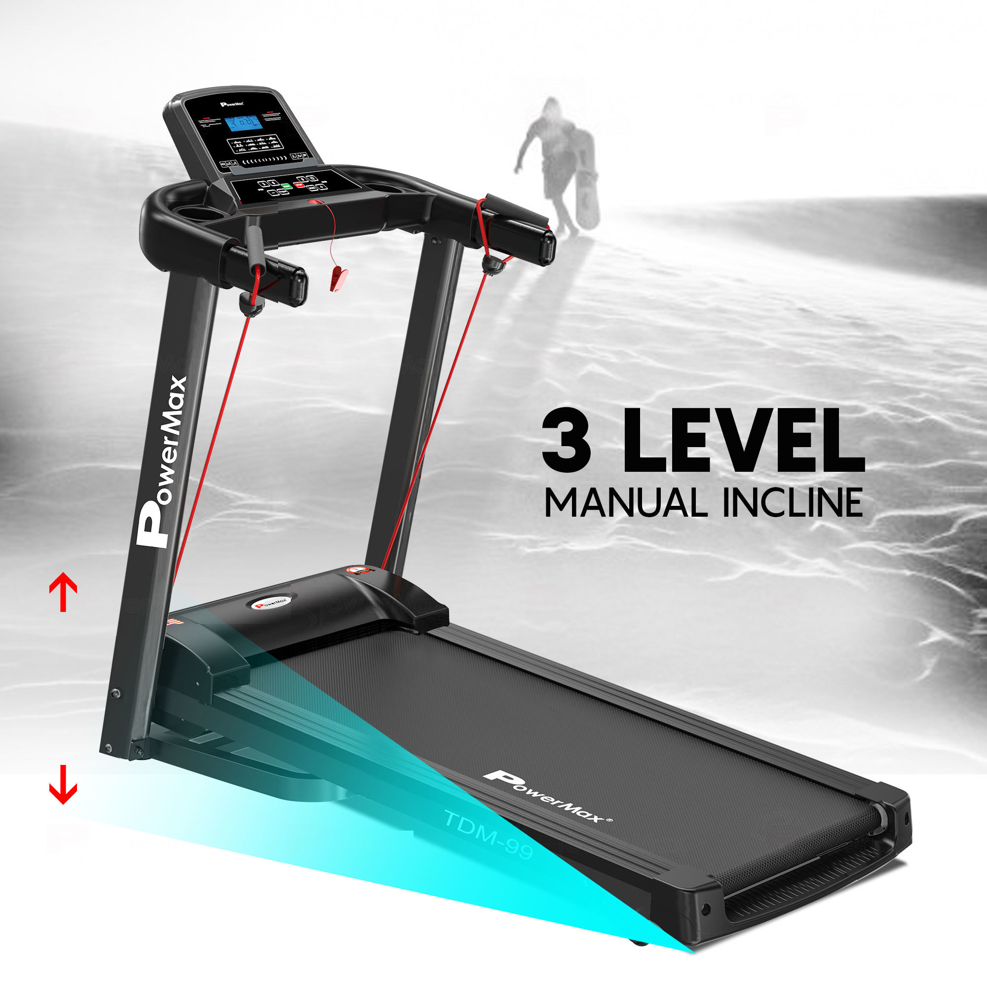 Tdm-99 Multi-function Treadmill With Twister And Resistance Ropes Application: Cardio