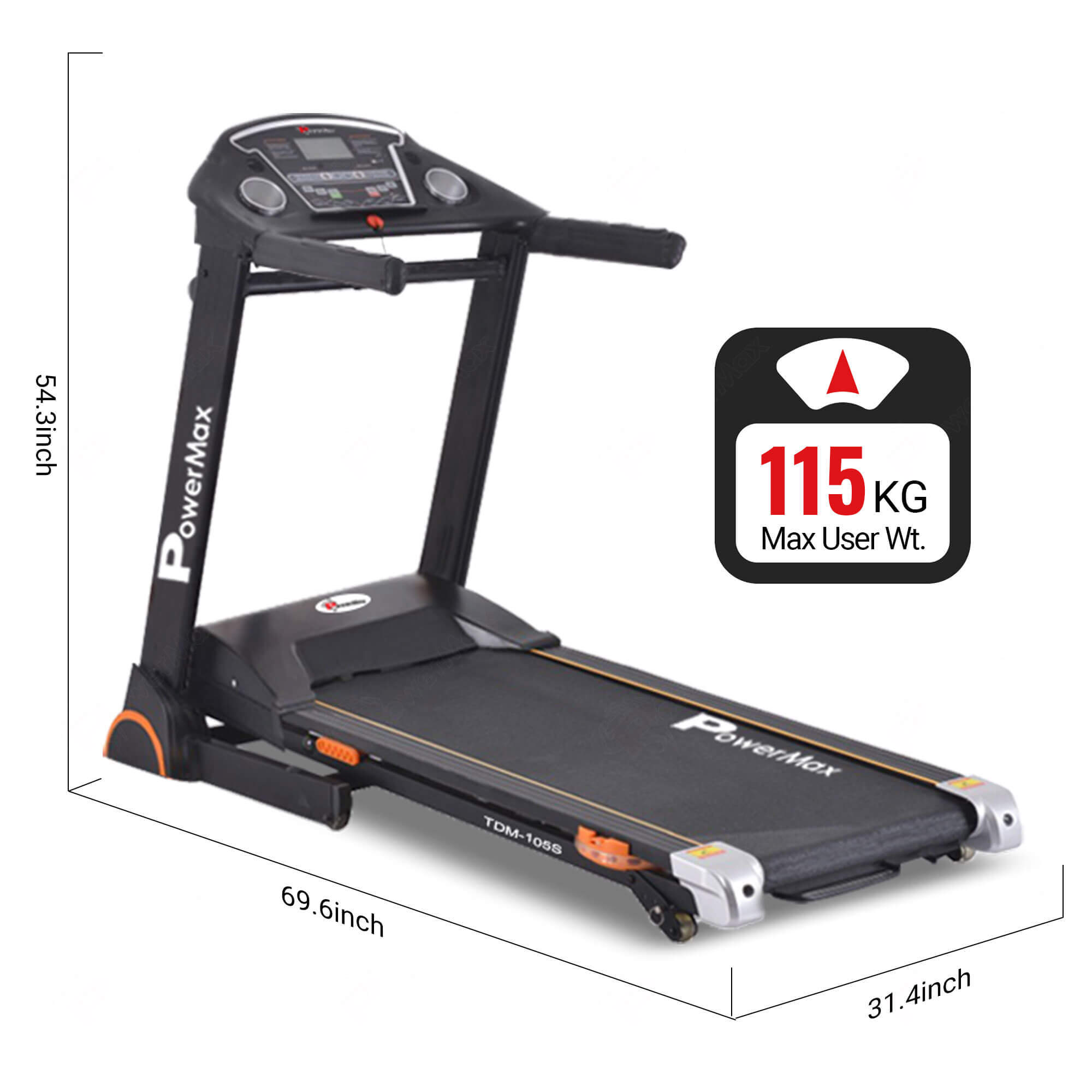 Tdm-105s Semi-auto Lubricating Treadmill Application: Cardio
