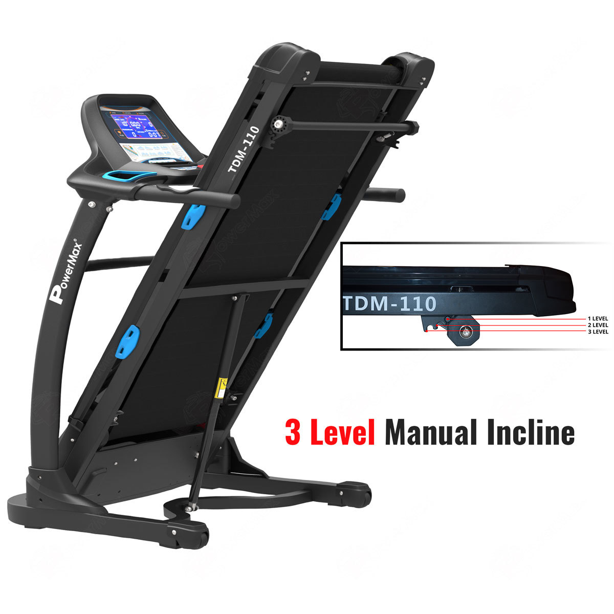 Tdm-110 Motorized Treadmill With 18.2cm Vivid Color Display Application: Cardio