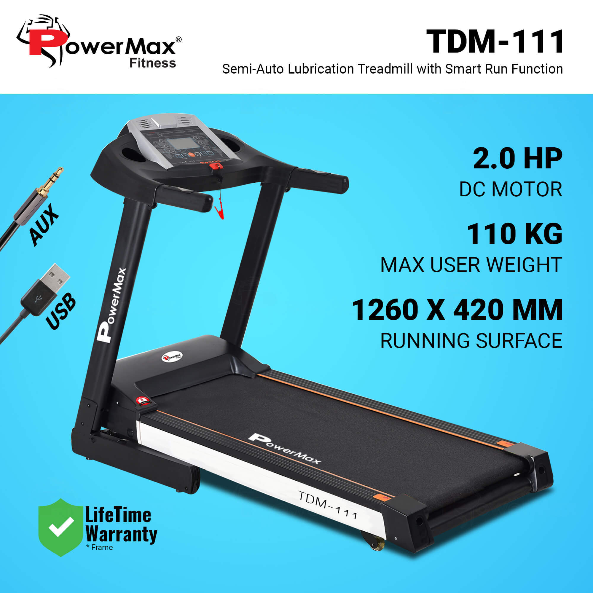 Tdm-111 Semi Auto Lubrication With Smart Run Function Application: Cardio