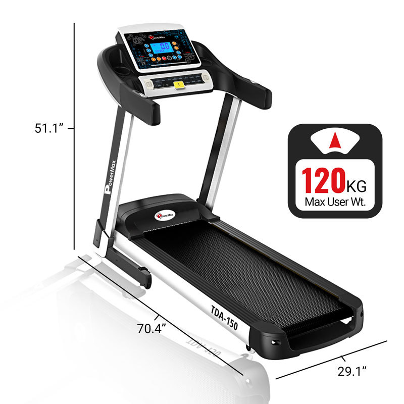 Tda-150 Auto Lubricating Treadmill With Auto Incline & Smart Run Function Application: Cardio
