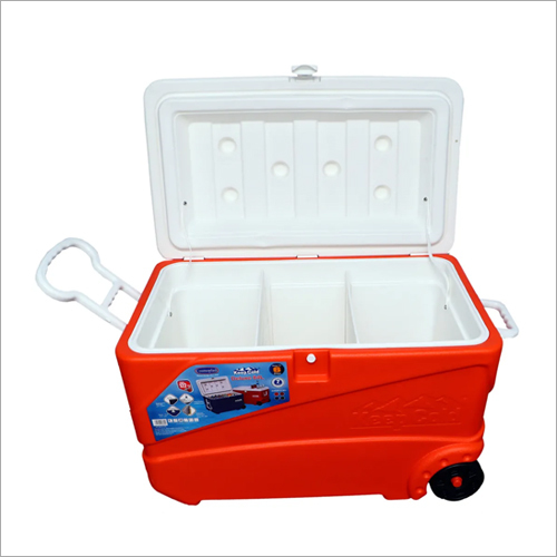 Plastic 52.8 Ltr Imported Ice Box With Wheels