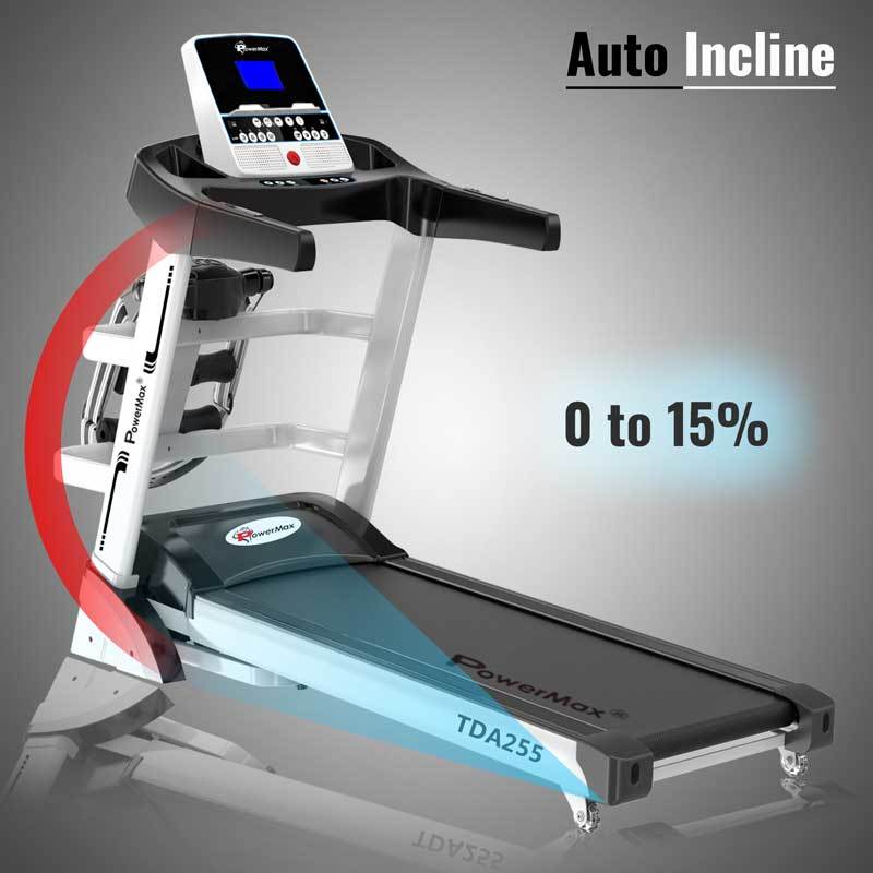 Tda-255 Multifunction Motorized Treadmill With Auto Incline Application: Cardio