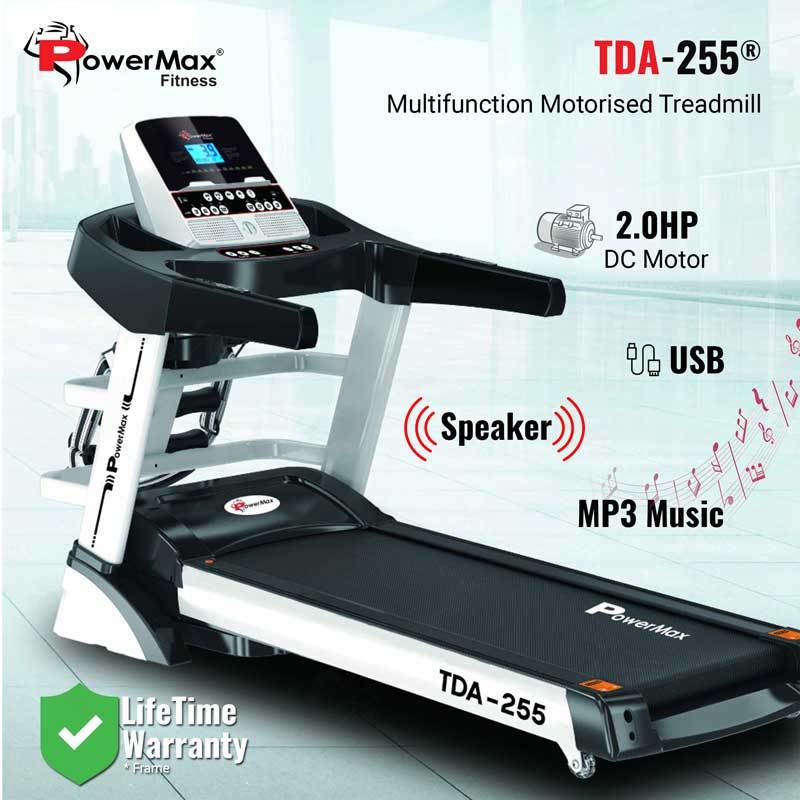 Tda-255 Multifunction Motorized Treadmill With Auto Incline Application: Cardio