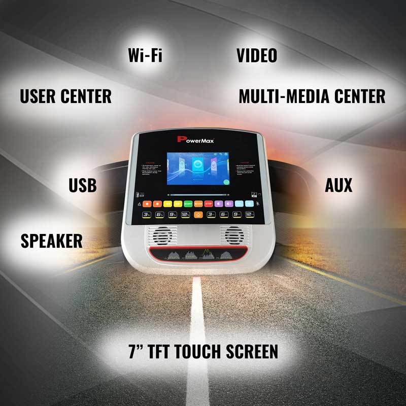 Tda-260 Multifunction Treadmill With 17.7cm Tft Color Touch Screen Application: Cardio