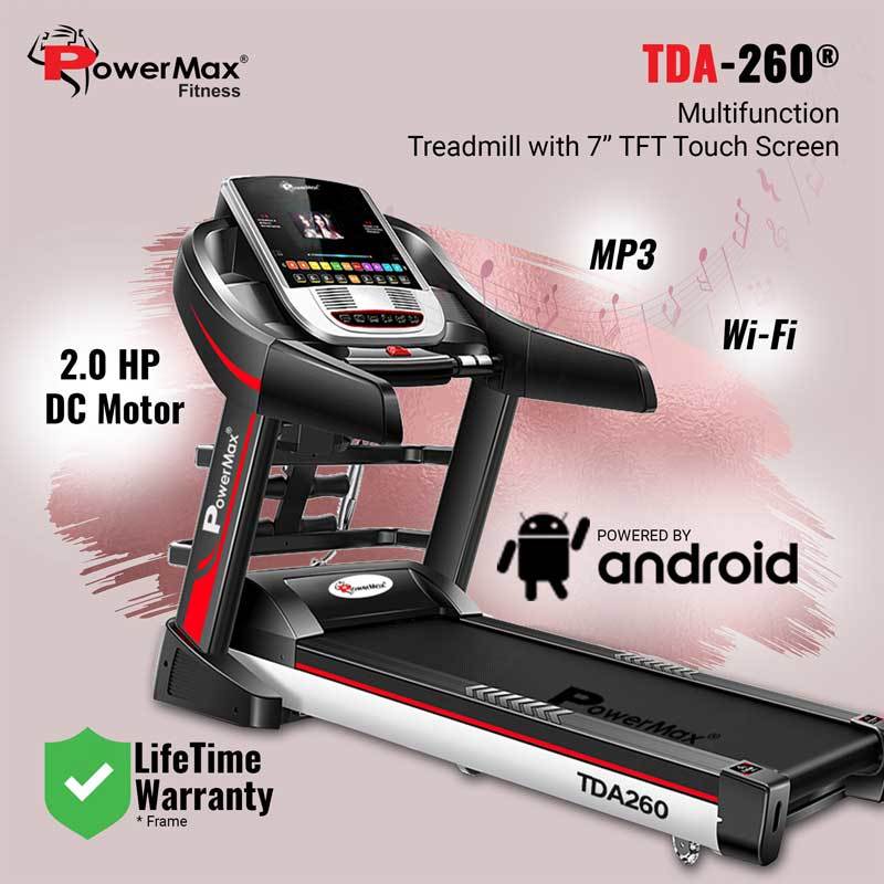Tda-260 Multifunction Treadmill With 17.7cm Tft Color Touch Screen Application: Cardio