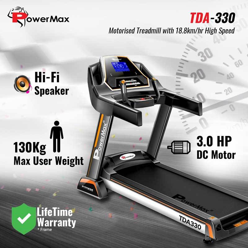 Tda-330 Motorized Treadmill With Auto Incline Application: Cardio