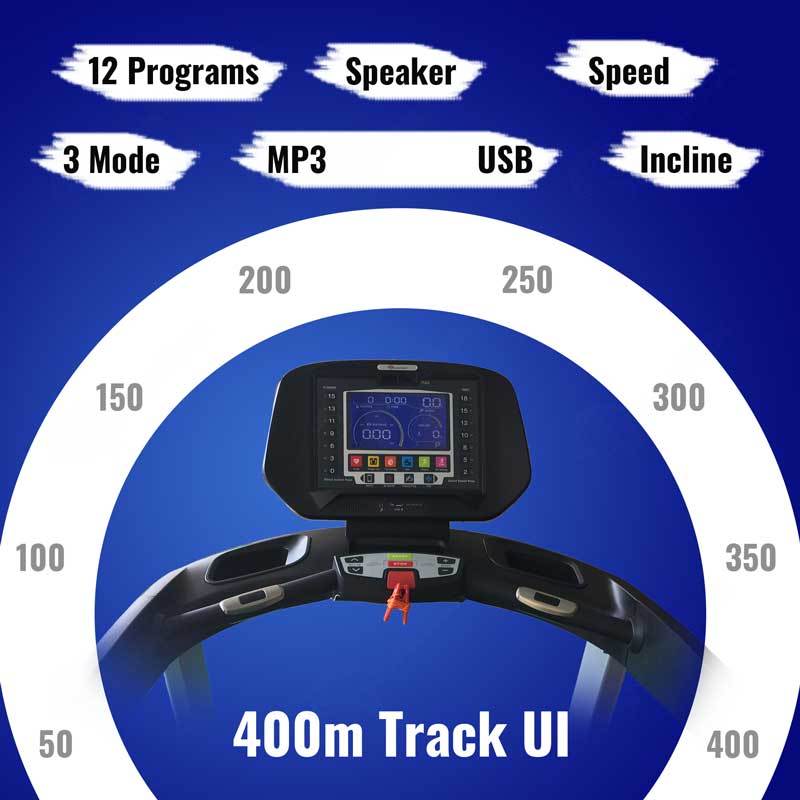Tda-550 Motorised Treadmill With 400m Track Ui Application: Cardio