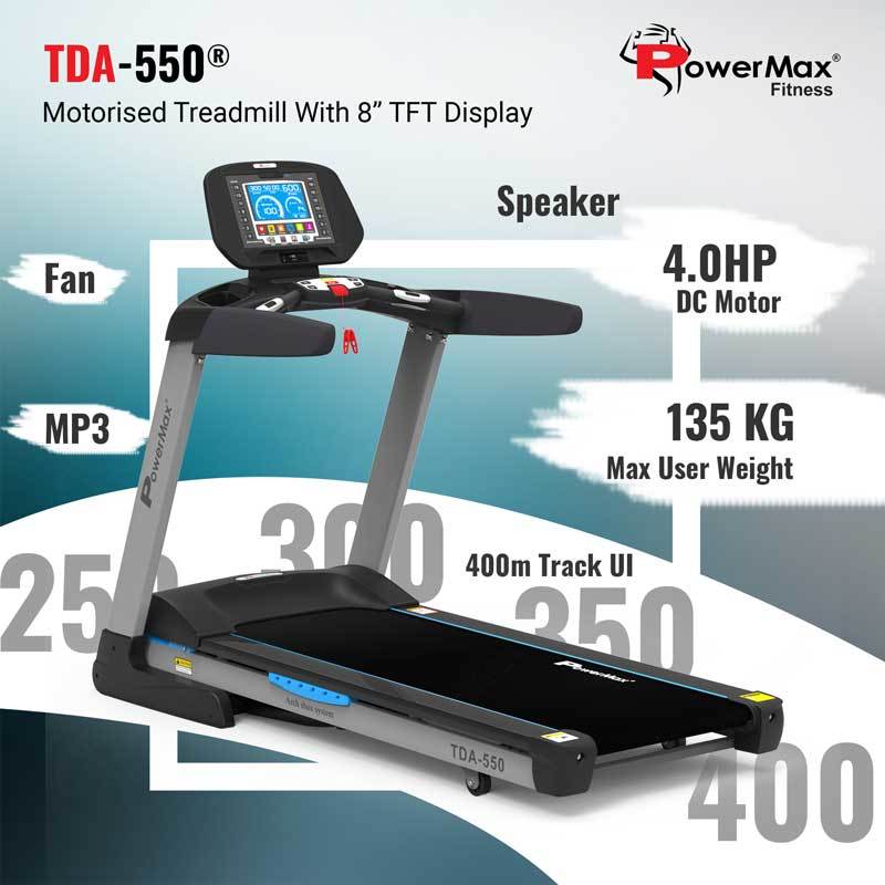Tda-550 Motorised Treadmill With 400m Track Ui Application: Cardio