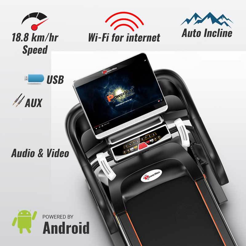 Tda-595 Multi-function Treadmill With Auto Lubrication & 18.5inch Display Application: Cardio