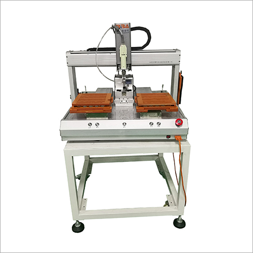 Silver Double Platform Table Type Auto Screw Automatic Machine