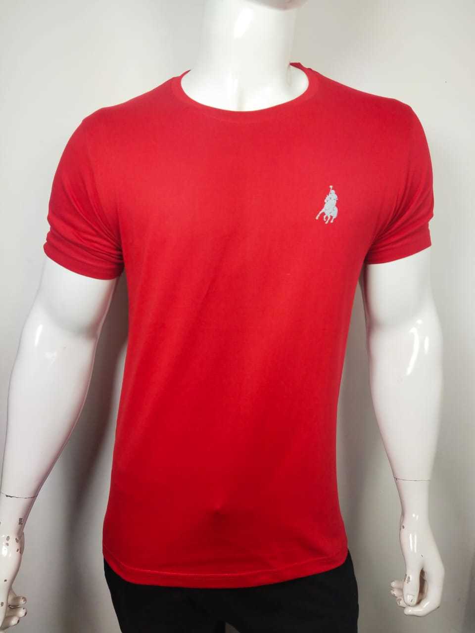 Round Neck Plain T-shirt - Cotton Fabric, Sizes M, L, Xl, Xxl, 5 Colors Available | Short Sleeve, Designed For Adult Males, Plain Style