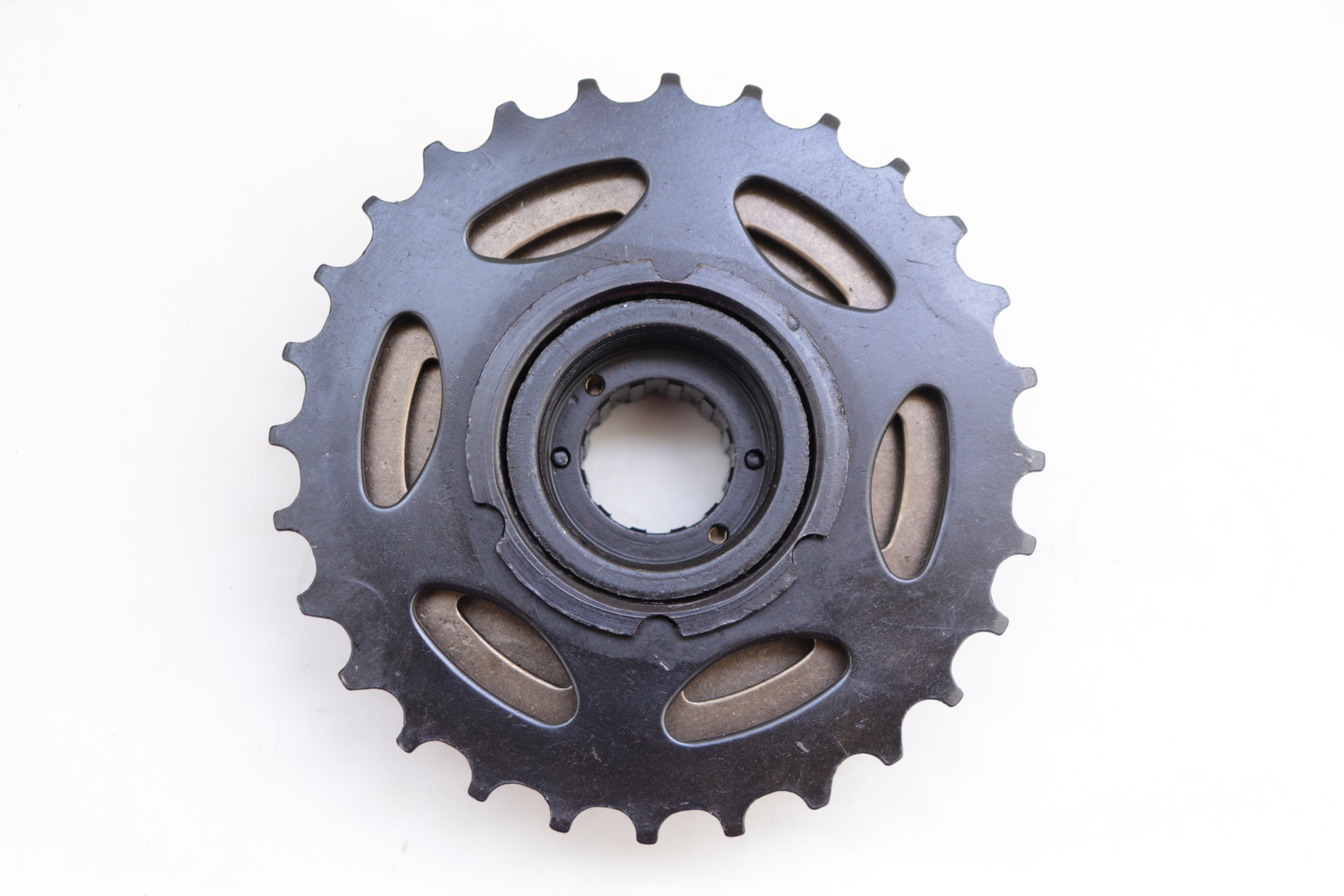 Bicycle Free Wheel 7 Speed 14t-28t - Blackened Finish | Function: Freewheel, Size: 14-28, Usage: Wheel Rotation, Warranty Included