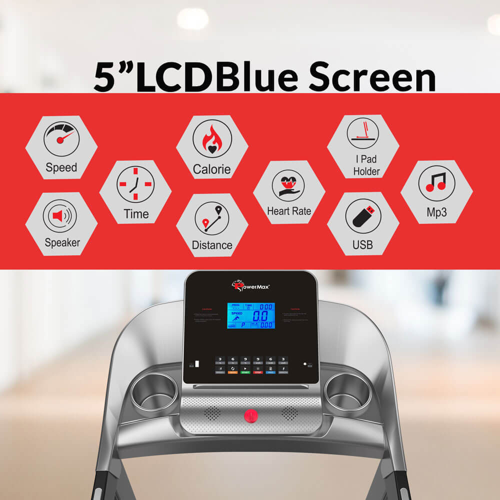 Tac-225 Ac Motorized Treadmill With Mp3 & Ipad Holder Application: Cardio