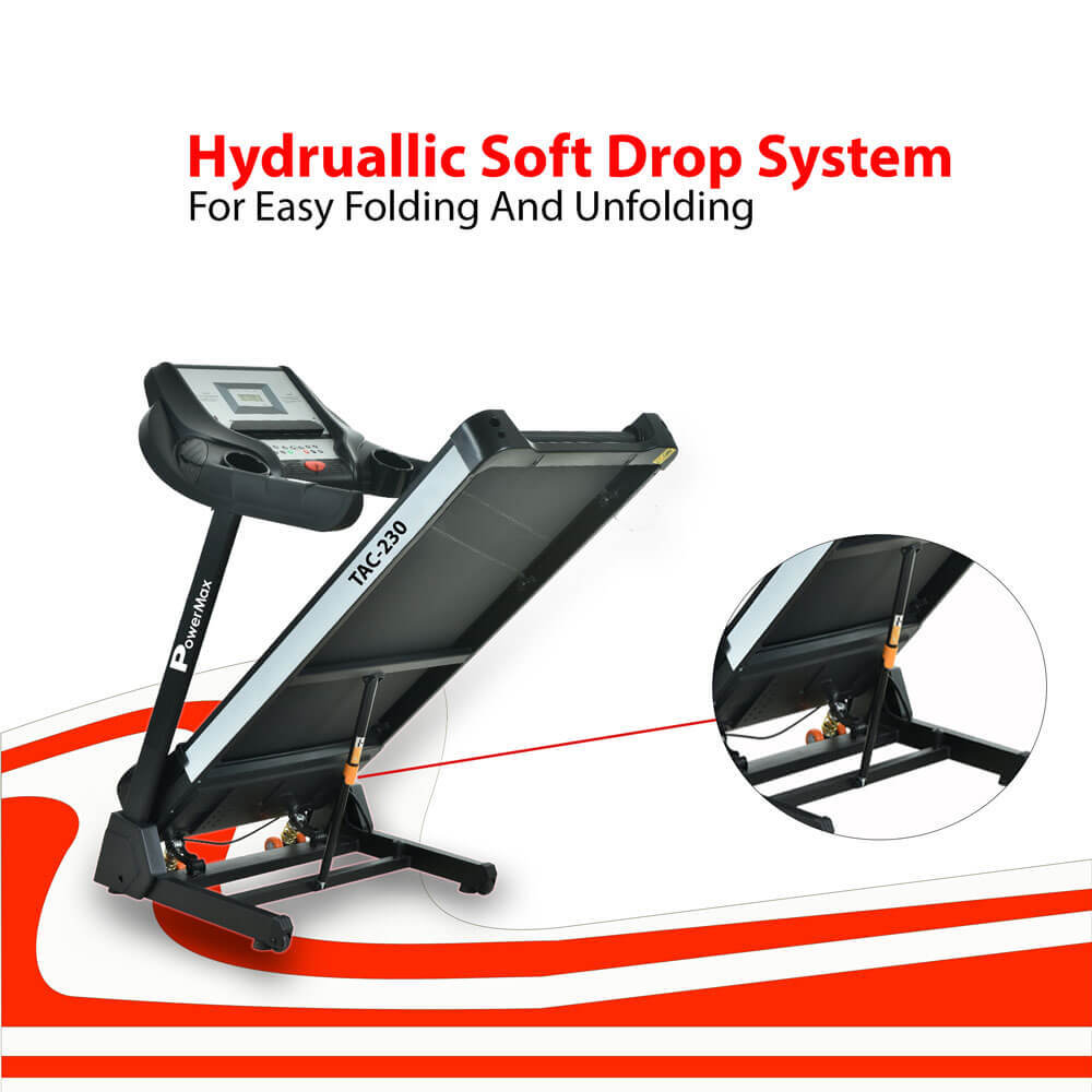 Tac-230 Ac Motorized Treadmill With Auto Incline, Mp3 & Ipad Holder Application: Cardio