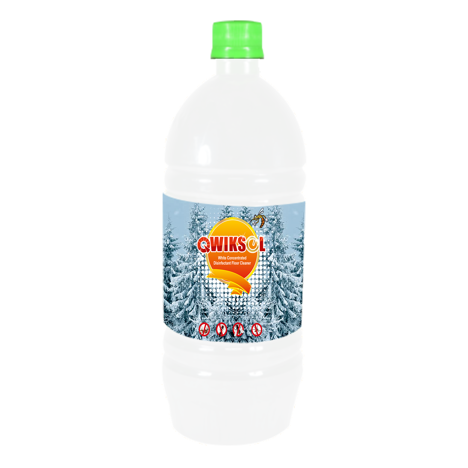 Phenyl- Qwiksol White Disinfectant Floor Cleaner Concentrate - Liquid Disinfectant Cleaner, Milky White Color, Natural Pine Fragrance | Cleans, Deodorizes, Insect Repellent, Kills 99.99% Germs