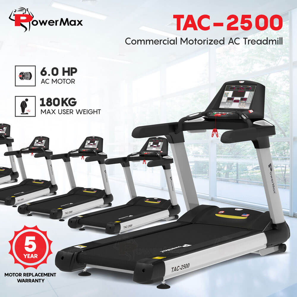 Tac-2500 Commercial Motorized Ac Treadmill Application: Cardio