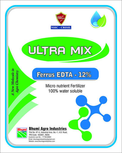 Ultra Mix Ferrus Edta-12% Application: Agriculture